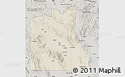 Shaded Relief Map of Graham County, semi-desaturated