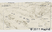 Shaded Relief Panoramic Map of Graham County