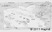 Silver Style Panoramic Map of Graham County