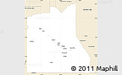 Classic Style Simple Map of Graham County