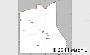 Gray Simple Map of Graham County, cropped outside