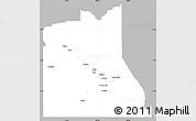 Gray Simple Map of Graham County, single color outside