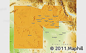 Political Map of Maricopa County, physical outside