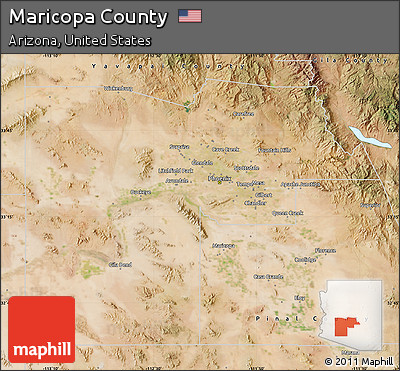 Satellite Map of Maricopa County
