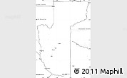 Blank Simple Map of Mohave County