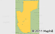 Savanna Style Simple Map of Mohave County