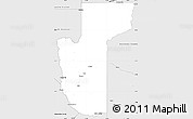 Silver Style Simple Map of Mohave County