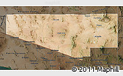 Satellite Map of Pima County, darken