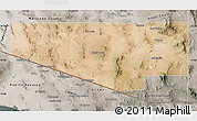 Satellite Map of Pima County, semi-desaturated