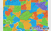 Political Map of ZIP code 72058