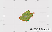 Satellite Map of ZIP code 72058, cropped outside