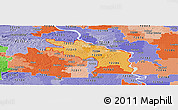 Political Shades Panoramic Map of ZIP codes starting with 722