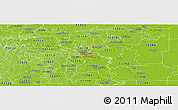 Physical Panoramic Map of ZIP code 72202