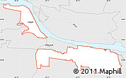Silver Style Simple Map of ZIP code 72202