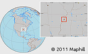 Gray Location Map of ZIP code 72364