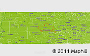Physical Panoramic Map of ZIP code 72364