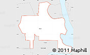 Silver Style Simple Map of ZIP code 72364