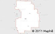 Silver Style Simple Map of ZIP code 72740