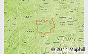 Physical Map of ZIP code 72761