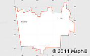 Silver Style Simple Map of ZIP code 72761
