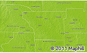 Physical 3D Map of Cleveland County