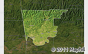 Satellite Map of Crawford County, darken