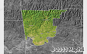 Satellite Map of Crawford County, desaturated