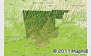 Satellite Map of Crawford County, physical outside