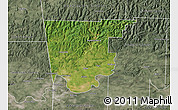 Satellite Map of Crawford County, semi-desaturated
