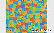 Political Simple Map of Arkansas