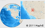 Shaded Relief Location Map of ZIP code 00017