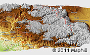 Physical Panoramic Map of ZIP code 00017