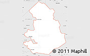 Silver Style Simple Map of ZIP code 00017