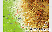 Physical Map of ZIP code 00038