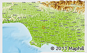 Physical 3D Map of ZIP code 90001