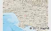 Shaded Relief Map of ZIP code 90001