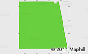 Political Simple Map of ZIP code 90001, single color outside, borders and labels