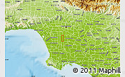 Physical Map of ZIP code 90003