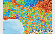 Political Map of ZIP code 90004