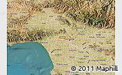 Satellite Map of ZIP code 90004
