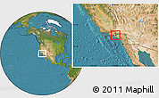 Satellite Location Map of ZIP code 90005