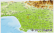 Physical 3D Map of ZIP code 90011