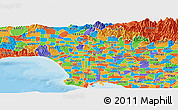 Political Panoramic Map of ZIP code 90011