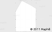 Silver Style Simple Map of ZIP code 90011
