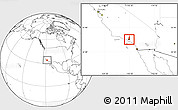 Blank Location Map of ZIP code 90023