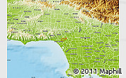 Physical Map of ZIP code 90025