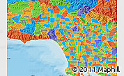 Political Map of ZIP code 90025