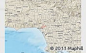 Shaded Relief Map of ZIP code 90025
