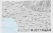 Silver Style 3D Map of ZIP code 90033