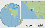 Savanna Style Location Map of ZIP code 90037